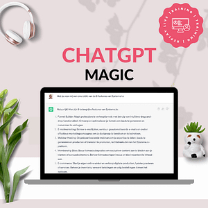 ChatGPT Training - ChatGPT is een hele slimme AI tool en hiermee heb je een ultrasmart hulpmiddel in handen. ChatGPT is jouw razend slimme, schrijvende assistent! Geloof me, je zult zo blij zijn dat je dit hebt! 